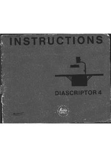 Leica Slide Projector - misc manual. Camera Instructions.